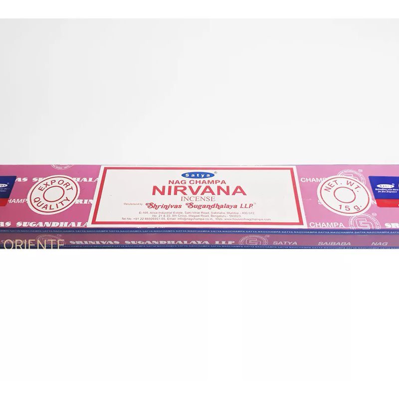 NIRVANA Incenso Satya Nag Champa VFM - Mantra Boutique